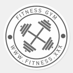 Gym logo Typografie Sticker
