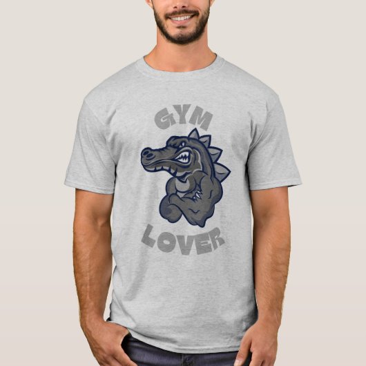 Gym Lover Alligator T-Shirt (Voorkant)