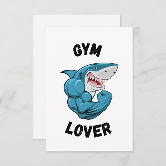 Gym Lover Bedankkaart (Voorkant / Achterkant)