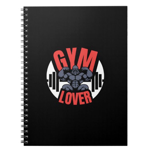 Gym Lover Gorilla Notitieboek (Voorkant)