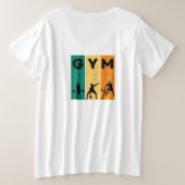 Gym Lover Grote Maat T-shirt (Design achterkant)