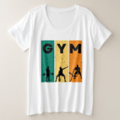 Gym Lover Grote Maat T-shirt (Design voorkant)