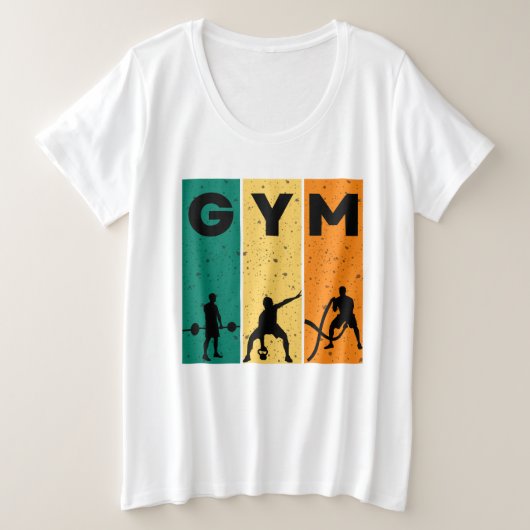 Gym Lover Grote Maat T-shirt (Design voorkant)