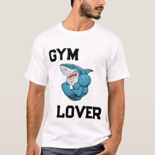 Gym Lover Haaien T-Shirt Grappige gespierde haai