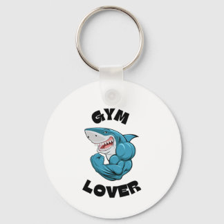 GYM LOVER Shark sleutelhanger - Leuk & Motivatie c