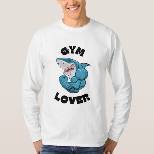 Gym Lover Text Design T-Shirt – Perfect voor Fitne (Voorkant)