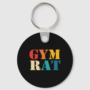 Gym Lover Workout Bodybuilding Retro Alphabet Gym Sleutelhanger