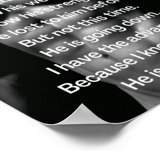 Gym Male Muscles | Guy Workout Motivation Poster (Hoek)