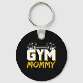 Gym Mama Fitness Training Workout Gewichtheffen M Sleutelhanger (Voorkant)