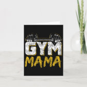 Gym Mama Training Workout Fitness Gewichtheffen Mo Kaart (Voorkant)
