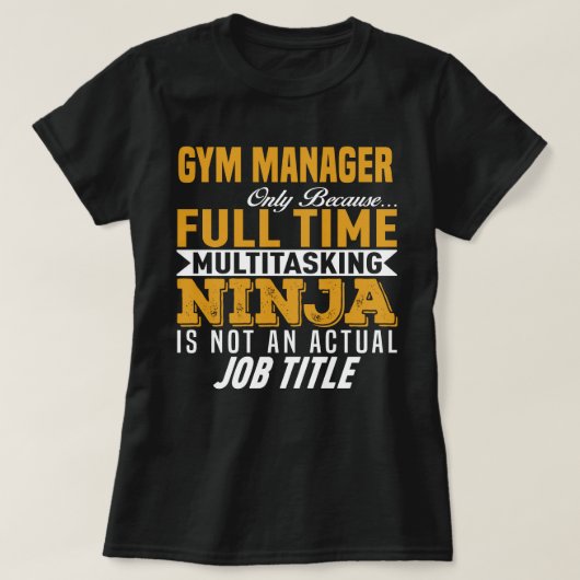 Gym Manager T-shirt (Design voorkant)