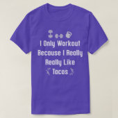 Gym & Meican Food Taco Lover Joke voor Mannen Wi T-shirt (Design voorkant)
