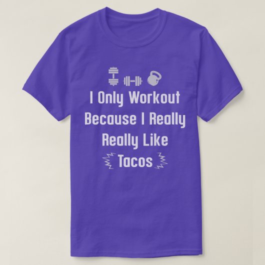 Gym & Meican Food Taco Lover Joke voor Mannen Wi T-shirt (Design voorkant)
