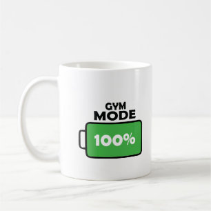 Gym Mode 100% Full Charge Motivatie Koffieliefhebb Koffiemok
