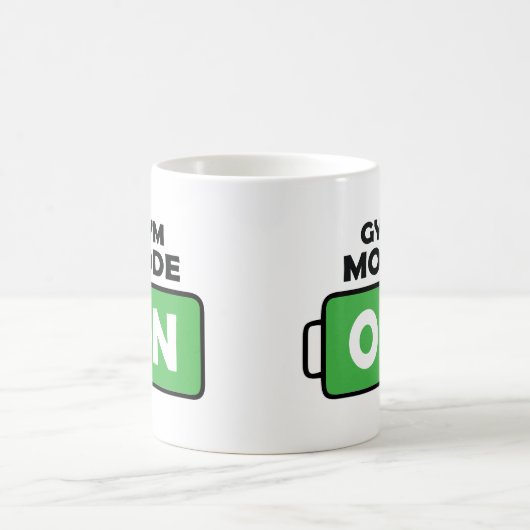 Gym Mode op Motivated Coffee Lover Mok Gift (Center)