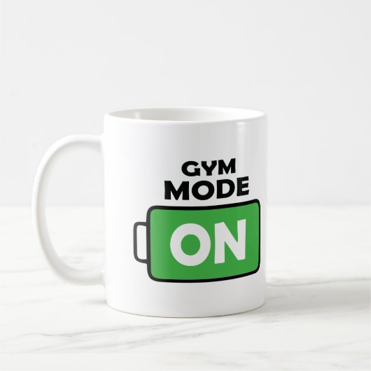 Gym Mode op Motivated Coffee Lover Mok Gift (Links)