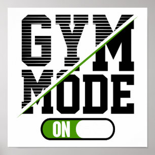 Gym Mode Op Training Gym Workout Poster