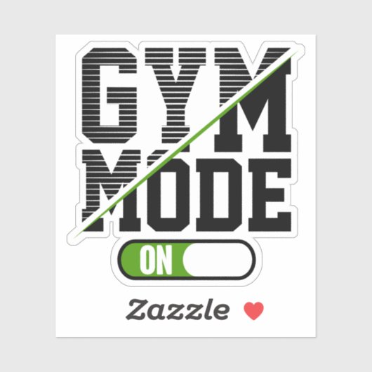 Gym Mode Op Training Gym Workout Sticker (Vel)
