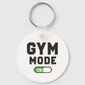 Gym Mode – Train Hard Stay Strong Sleutelhanger (Voorkant)