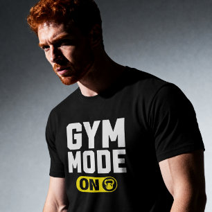Gym Modus AAN – Dappere Fitness Motivatie T-shirt