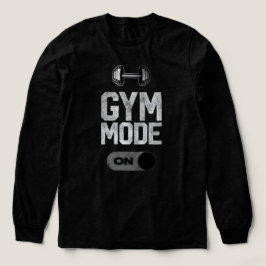 Gym Modus AAN | Fitness Workout Motivatie Design Tri-Blend Shirt