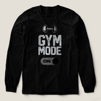 Gym Modus AAN | Fitness Workout Motivatie Design Tri-Blend Shirt
