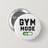 Gym Modus – Trainen met Hart, Sterk Blijven Ronde Button 5,7 Cm (Voorkant /achterkant)