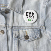 Gym Modus – Trainen met Hart, Sterk Blijven Ronde Button 5,7 Cm (In situ)