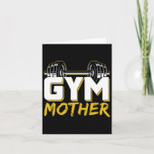 Gym Moeder Training Workout Gewichtheffen Fitness Kaart (Voorkant)
