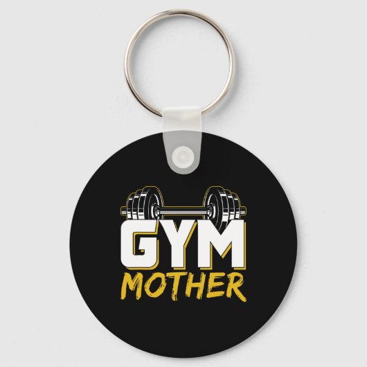 Gym Moeder Training Workout Gewichtheffen Fitness Sleutelhanger (Voorkant)
