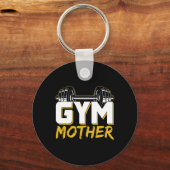 Gym Moeder Training Workout Gewichtheffen Fitness Sleutelhanger (Voorkant)