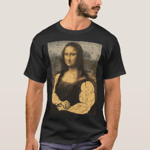 Gym Mona Lisa Spierplezier Workout Fitness Bodybui T-shirt