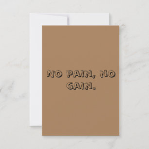 GYM Motivatie Aangepaste tekst  En Lichtbruin Bedankkaart