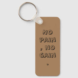 GYM Motivatie Aangepaste tekst  En Lichtbruin Sleutelhanger