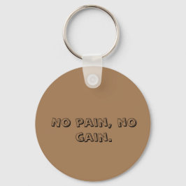 GYM Motivatie Aangepaste tekst  En Lichtbruin Sleutelhanger