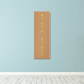 GYM-motivatie citaat en licht bruin Canvas Afdruk (Insitu (Houten vloer))