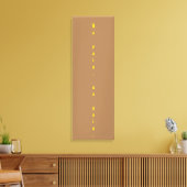 GYM-motivatie citaat en licht bruin Canvas Afdruk (Insitu (Woonkamer))