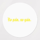 GYM-motivatie citaat en licht bruin Labels (Design 2)