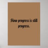 GYM-motivatie citaat en licht bruin Poster (Voorkant)