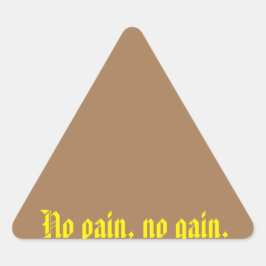 GYM-motivatie citaat en licht bruin Sticker