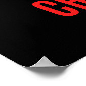 Gym motivatie citaat, Geen uitdaging geen verander Poster (Hoek)