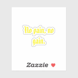 GYM Motivatie citaten En Licht Bruin Sticker