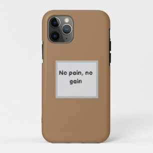 GYM Motivatie citaten en lichtbruin Case-Mate iPhone Case