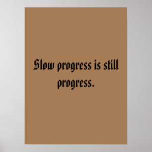 GYM Motivatie citaten En Lichtbruin  Poster