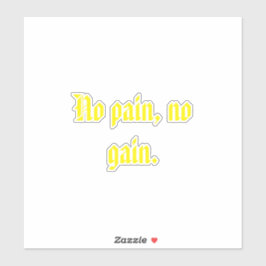 GYM Motivatie citaten en lichtbruin Sticker