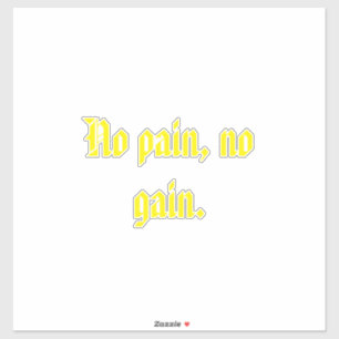 GYM Motivatie citaten En Lichtbruin Sticker