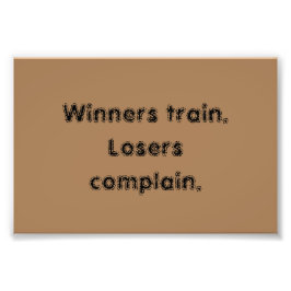 GYM Motivatie citaten En Lichtbruine Poster