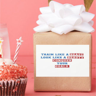 Gym motivatie citaten rechthoekige sticker