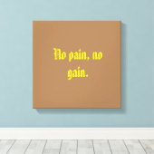 GYM-motivatie en lichte bruine canvas afdrukken (Insitu (Houten vloer))