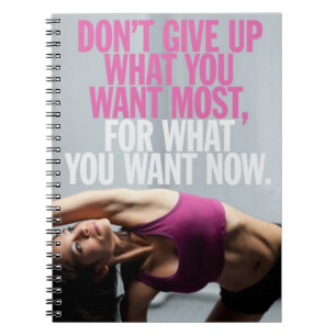 Gym Motivatie - Geef niet op - Women's Workout Notitieboek
